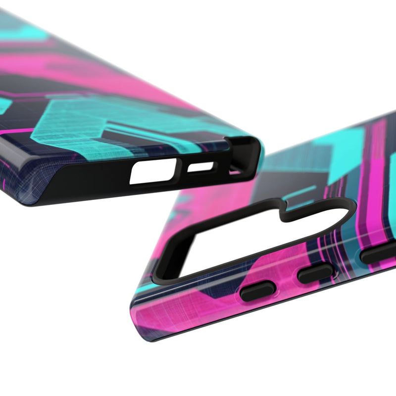Neon Geometrisch Cyberpunkpatroon