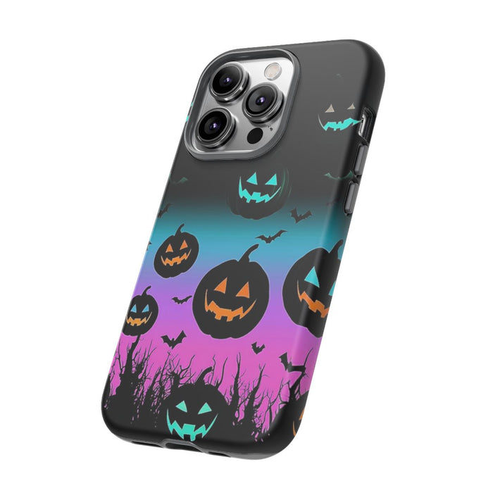 Gloeiende Halloween Pompoenen en Vleermuizen