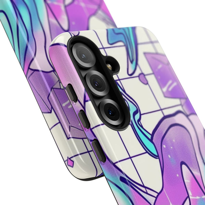 Abstract Kristal Vaporwave Patroon