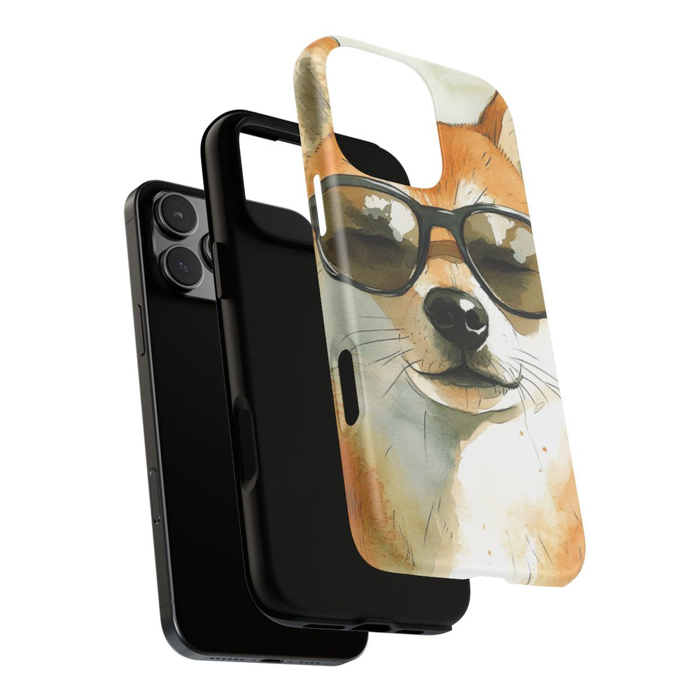 Stoere Shiba Inu met Zonnebril
