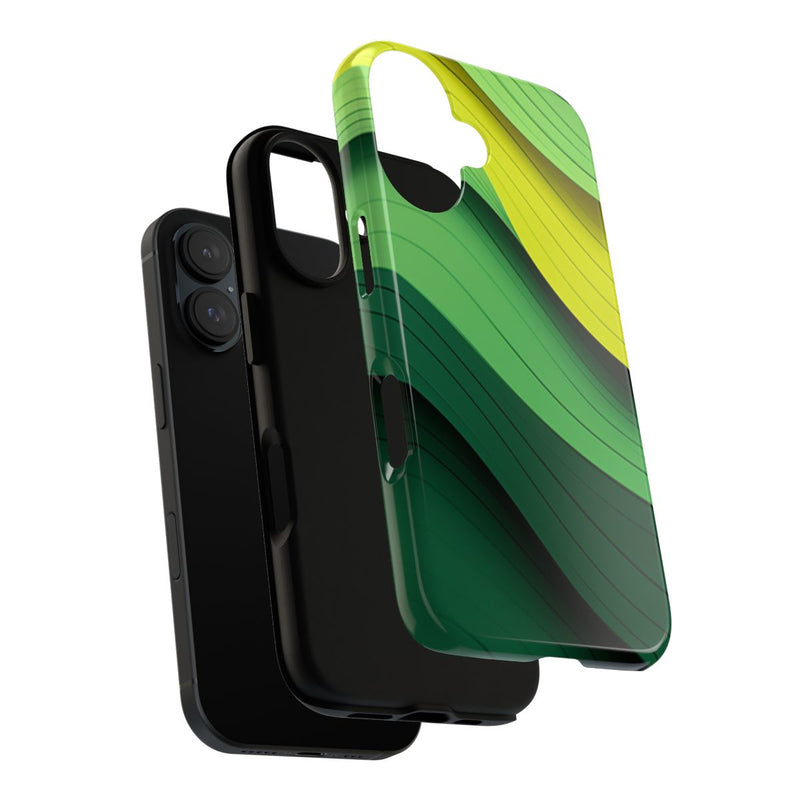 Groen-Geel Golvenpatroon