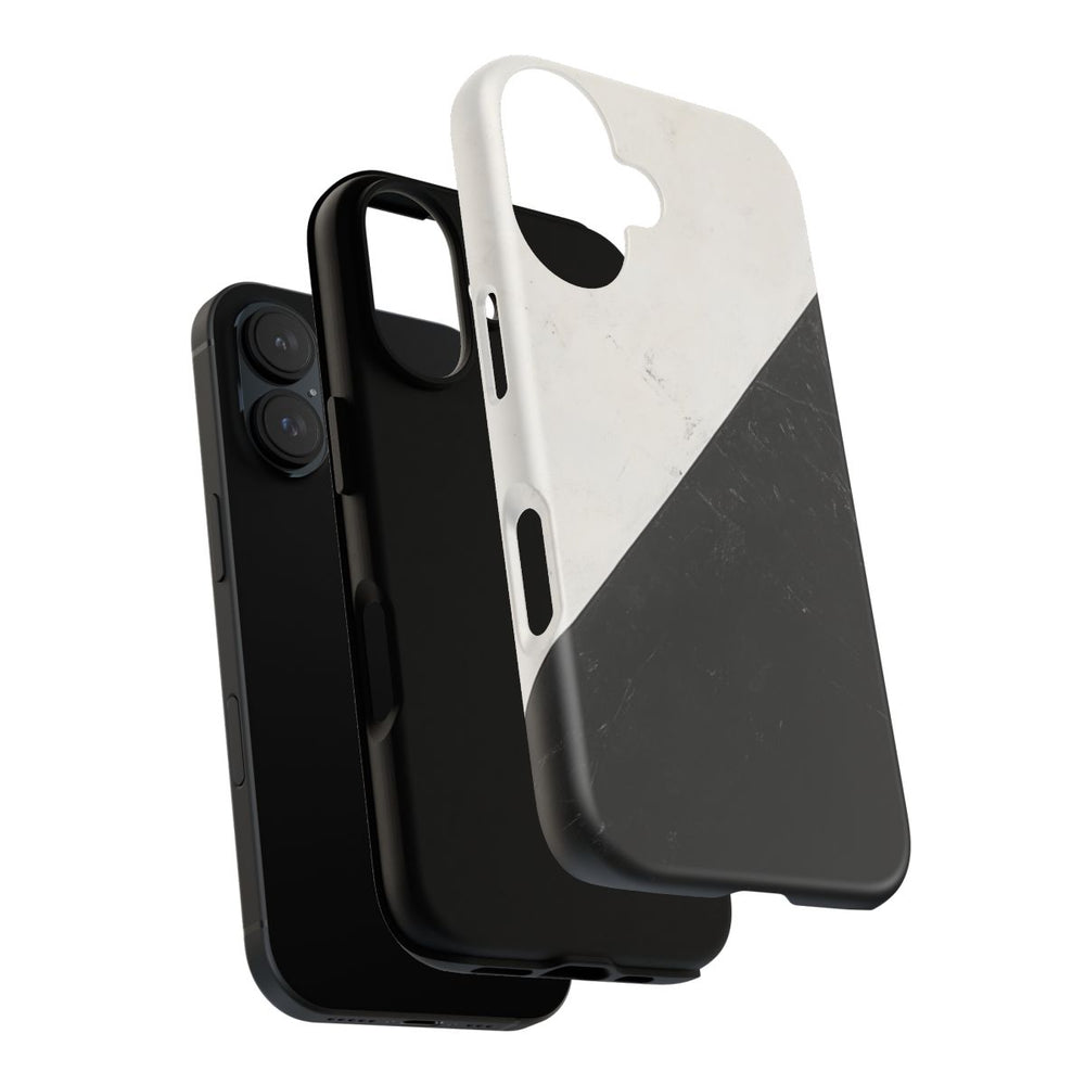 Zwart-Wit Driehoek Vlagontwerp