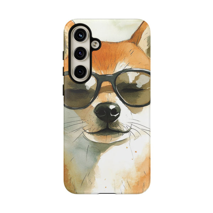 Stoere Shiba Inu met Zonnebril