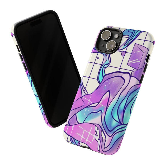 Abstract Kristal Vaporwave Patroon