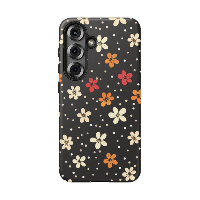 Kleine Kleurrijke Bloemen en Stippenpatroon