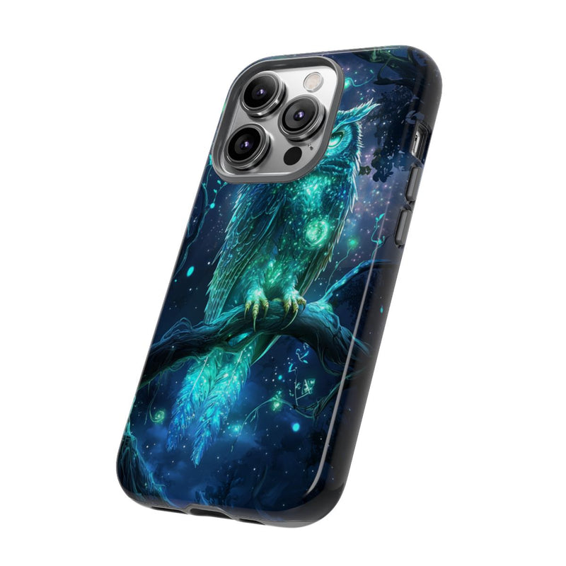 Glinsterende Mystieke Uil op Tak