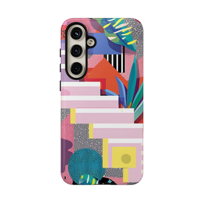 Kleurrijk Abstract Geometrisch en Botanisch Ontwerp