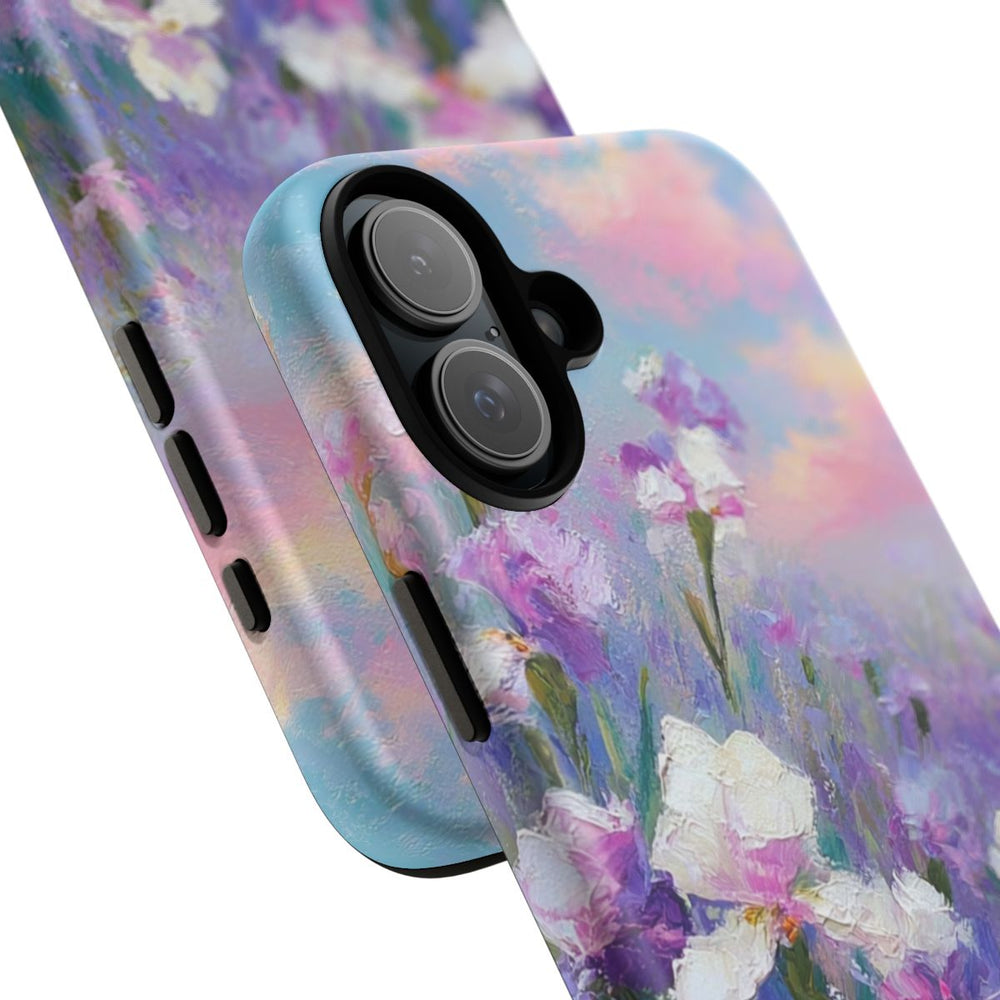 Pastelkleurige Irisbloemen Schildering