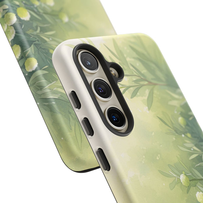 Groene Botanische Waterverf Illustratie