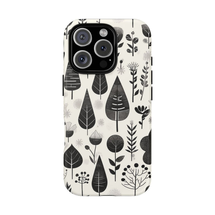 Monochroom Botanisch Patroon