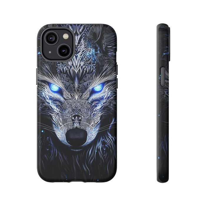 Majestueuze Wolf met Gloeiende Ogen