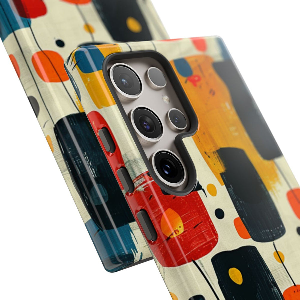 Mid-Century Abstract Geometrisch Patroon