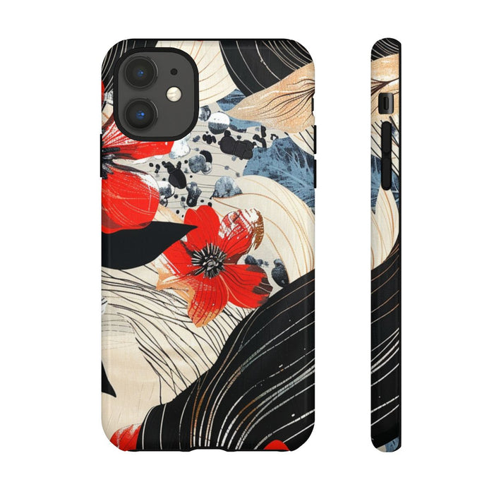 Rood Bloemen Abstract Patroon