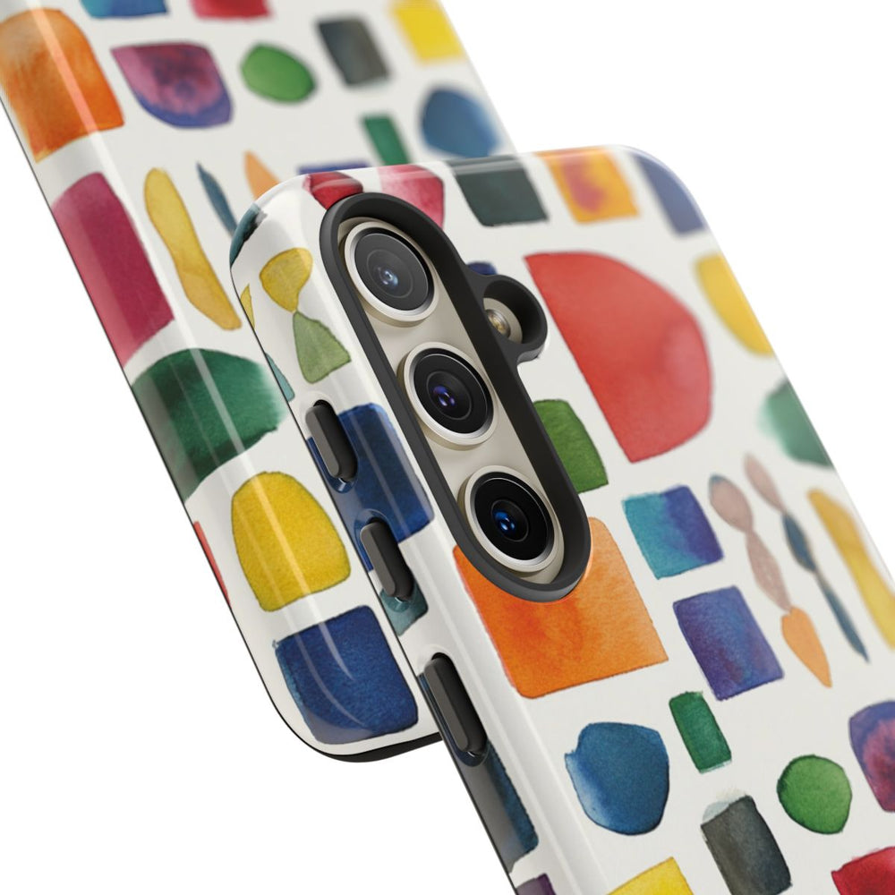 Kleurrijk Waterverf Geometrisch Patroon