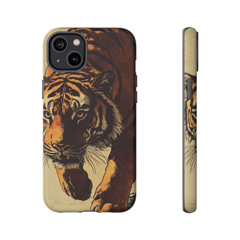 Vintage Stijl Tijgerillustratie