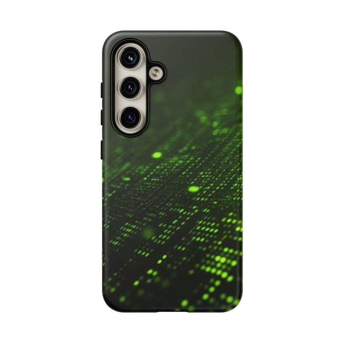 Abstract Digitaal Groen Deeltjesraster