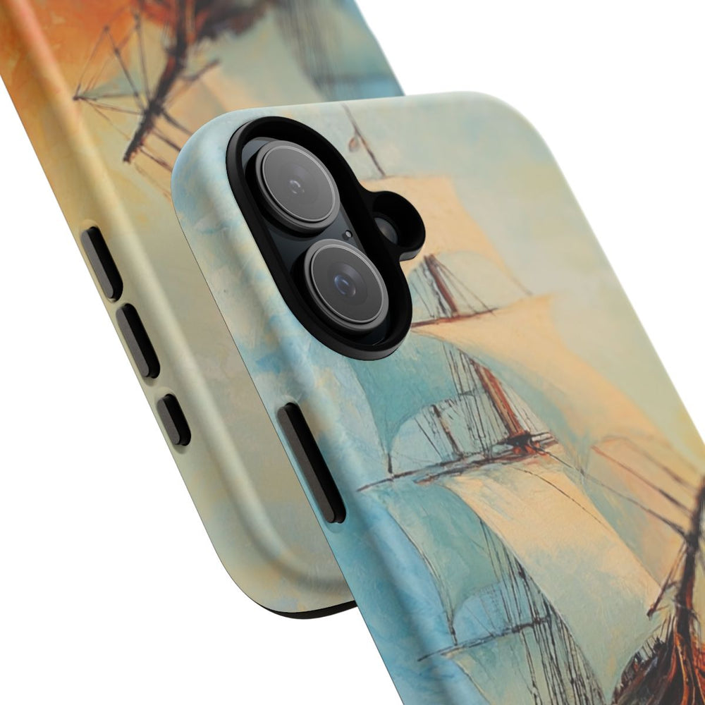 Olieverfschilderij van Zeilschip op Zee