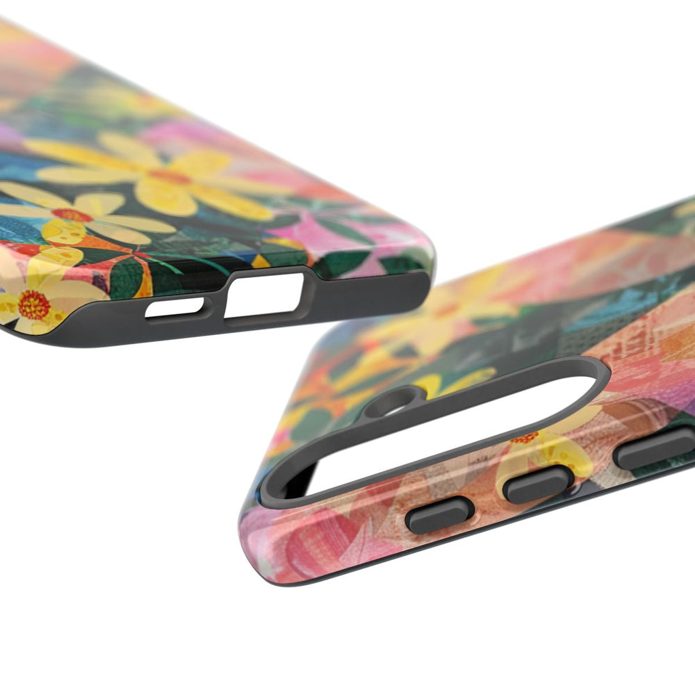 Abstract Bloemmotief met Geometrisch Patroon