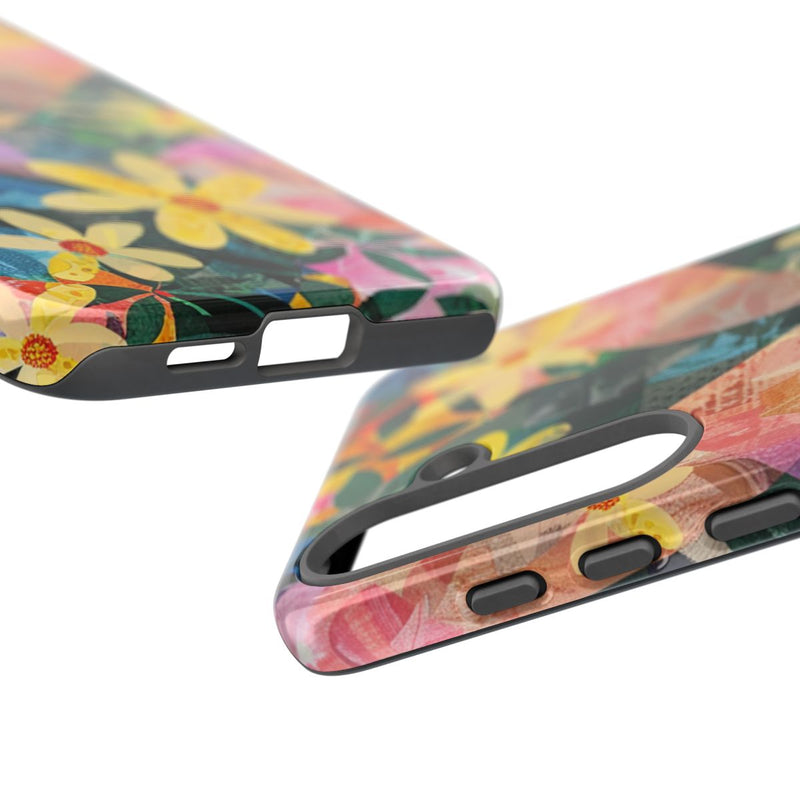 Abstract Bloemmotief met Geometrisch Patroon