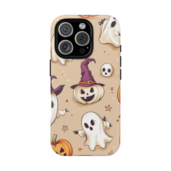 Schattige Halloween Geestjes en Pompoenen Patroon