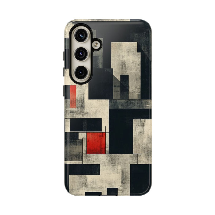 Abstract Geometrisch Patroon met Rode Accenten