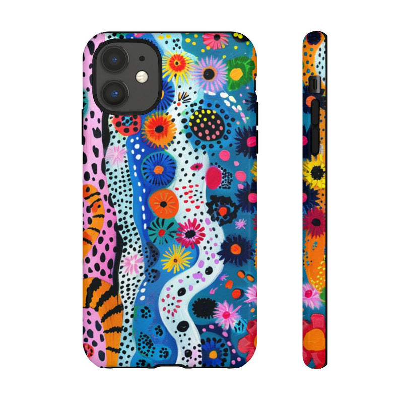 Kleurrijk Abstract Bloemen- en Dierenpatroon