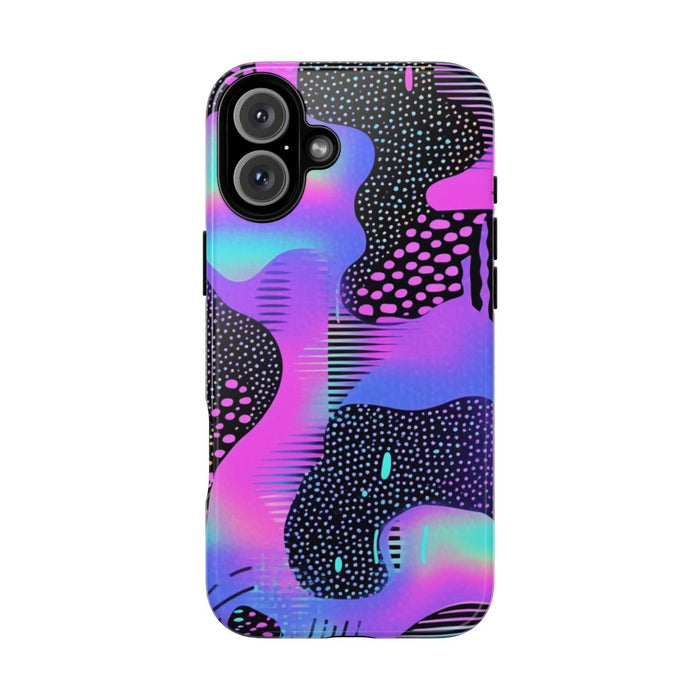 Abstract Neon Vaporwave Patroon