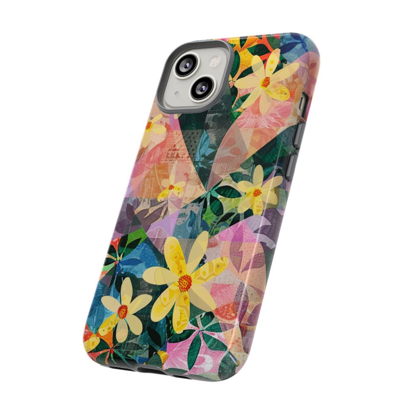 Abstract Bloemmotief met Geometrisch Patroon