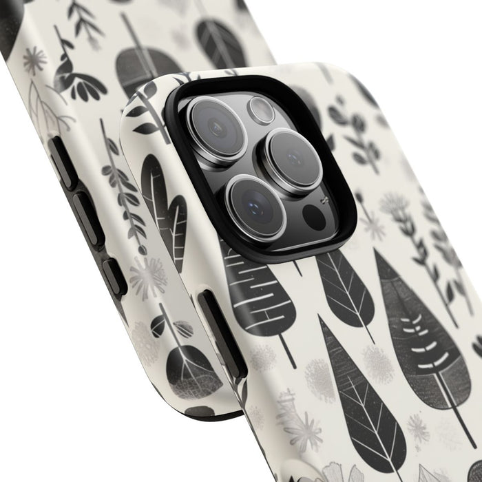 Monochroom Botanisch Patroon