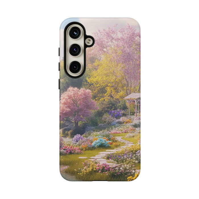 Bloemrijke Tuin met Waterval en Sfeervol Huisje