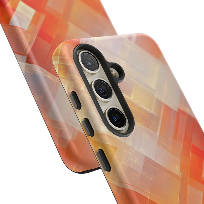Abstract Oranje Geometrisch Patroon