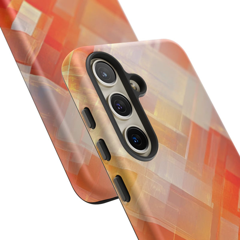 Abstract Oranje Geometrisch Patroon