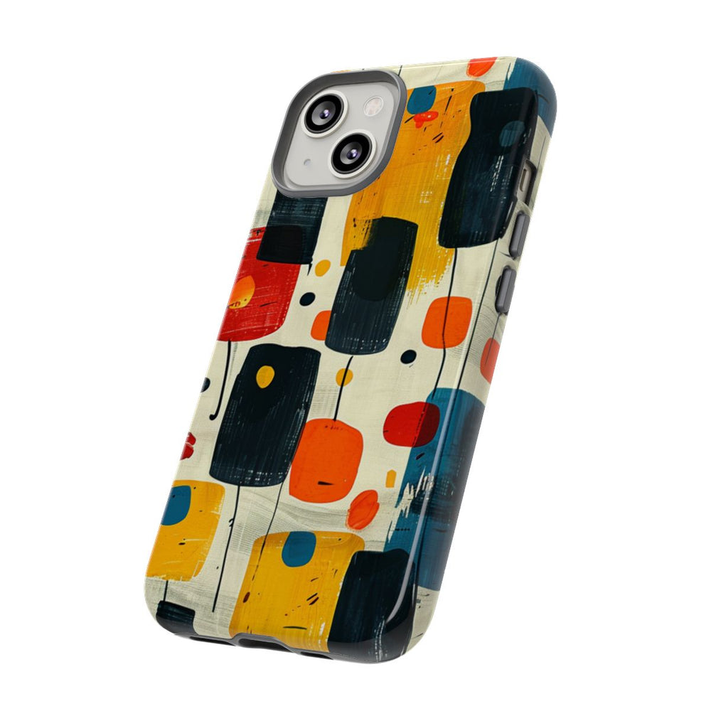 Mid-Century Abstract Geometrisch Patroon