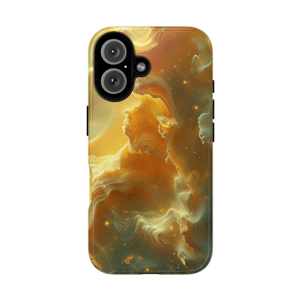 Gouden Nebula Abstract Design
