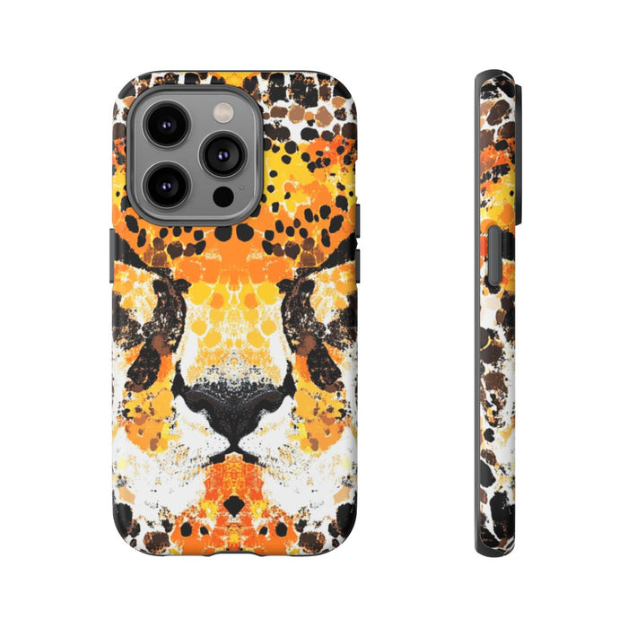 Abstracte Cheetagezicht Print