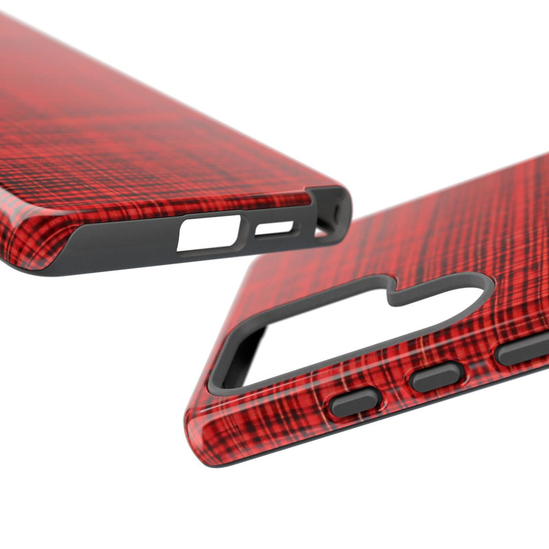Rood Geruit Textielpatroon