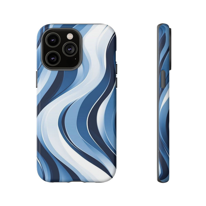 Golfend Blauw Patroon