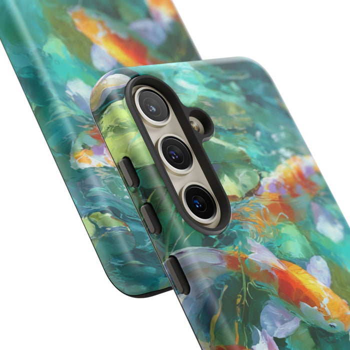 Koi Karpers en Waterlelies