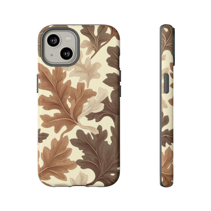 Eikenbladerenpatroon in Neutrale Kleuren