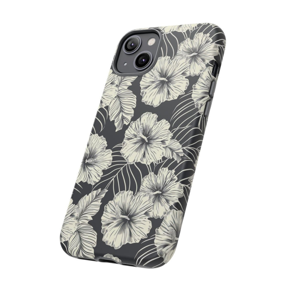 Monochroom Bloemenpatroon