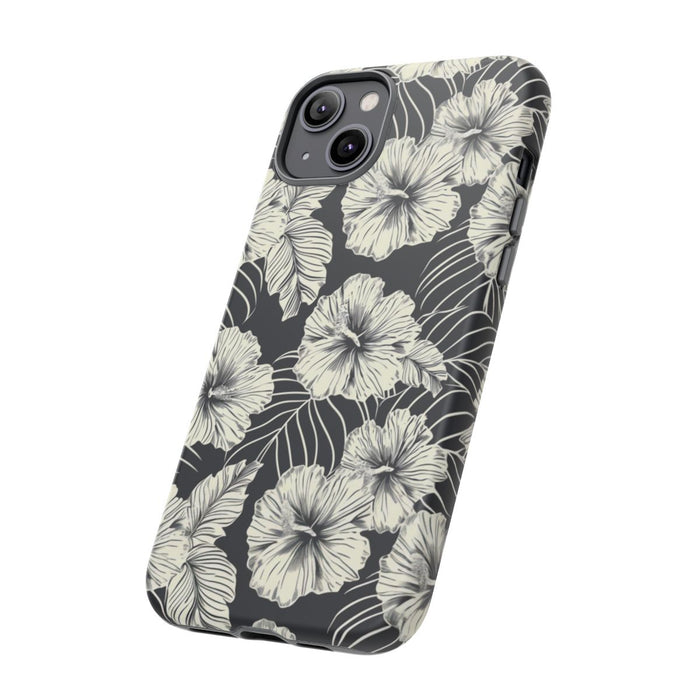 Monochroom Bloemenpatroon