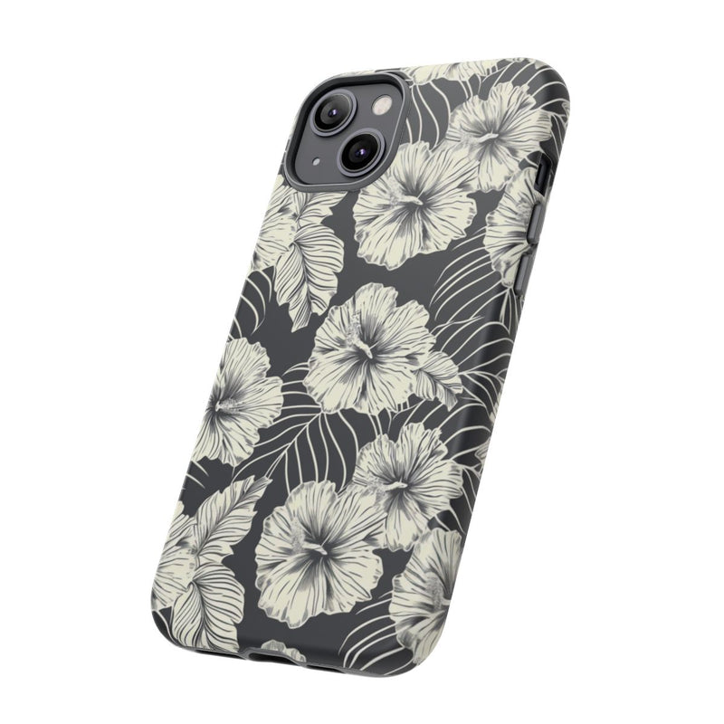 Monochroom Bloemenpatroon