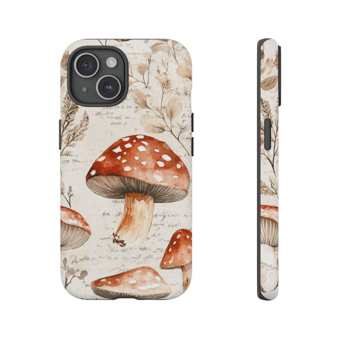 Aquarel Rode Paddenstoelen en Botanische Illustraties