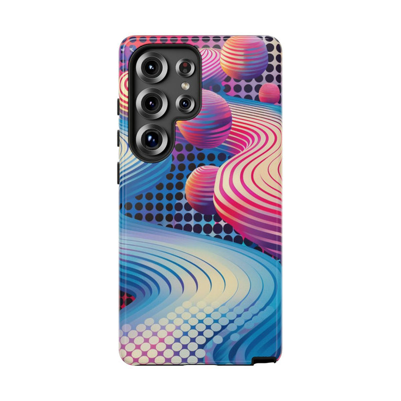 Kleurrijke Abstracte 3D-Golven en Bollen