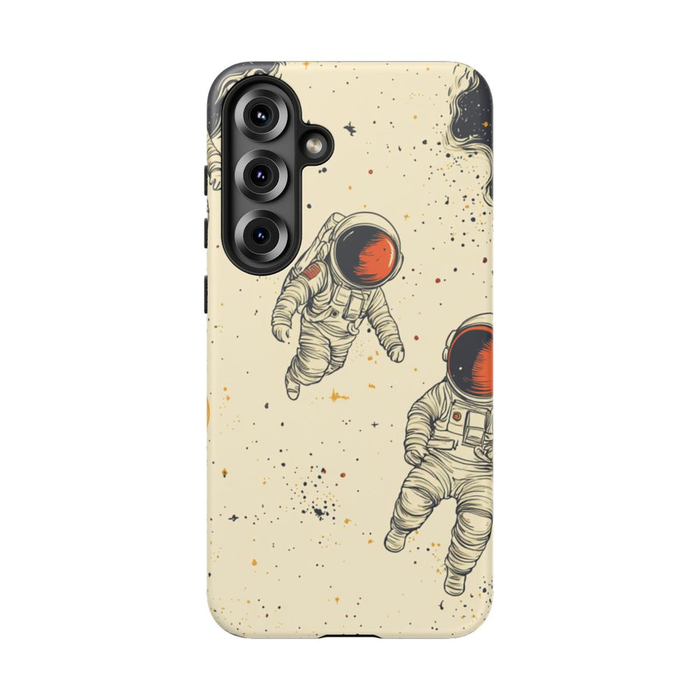 Retro Astronautenpatroon in de Ruimte