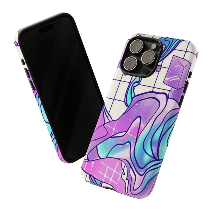 Abstract Kristal Vaporwave Patroon