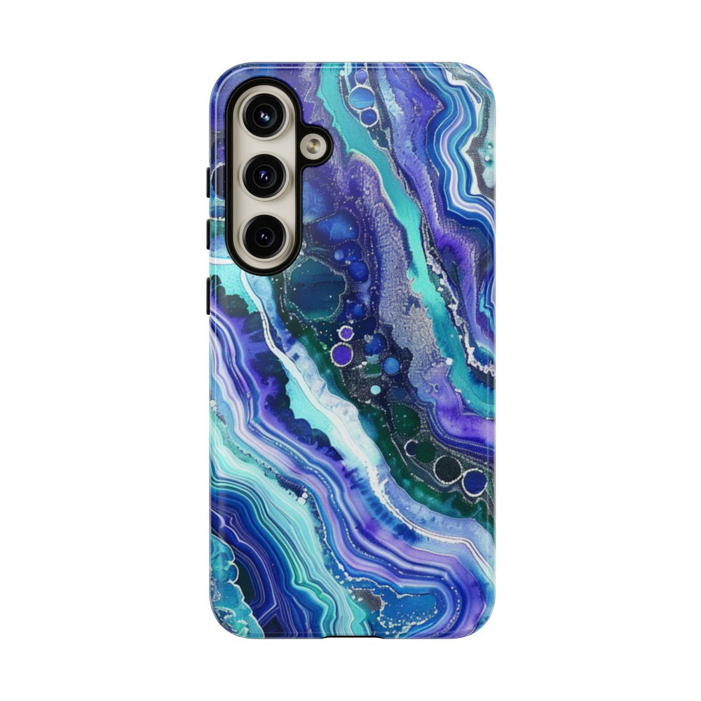 Blauw en Paars Geode-Wervelpatroon