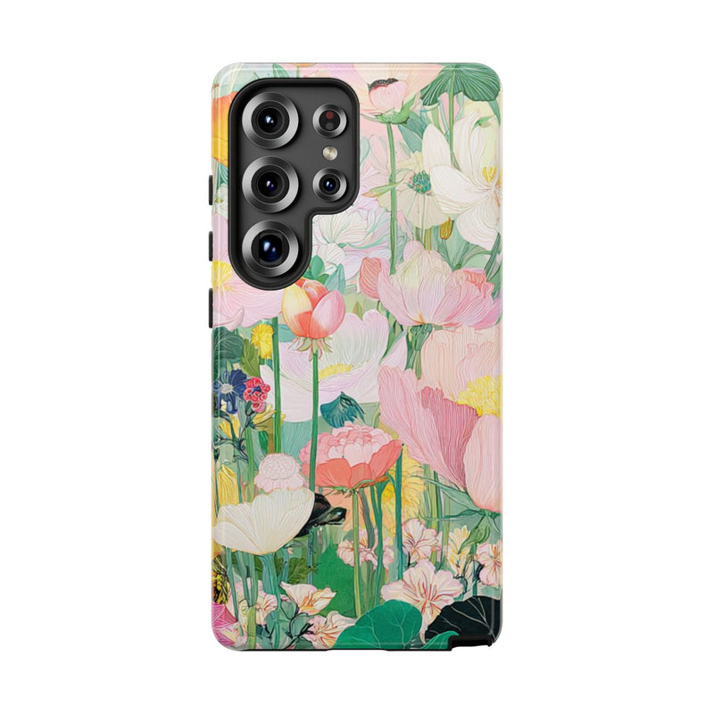 Fraaie Pastelkleurige Bloementuin