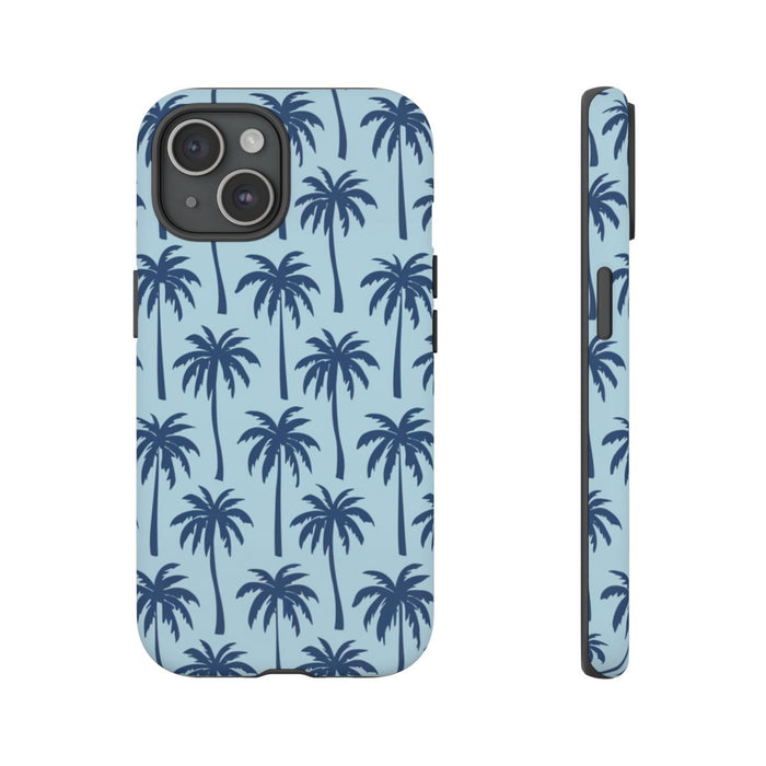 Blauw Palmbomenpatroon
