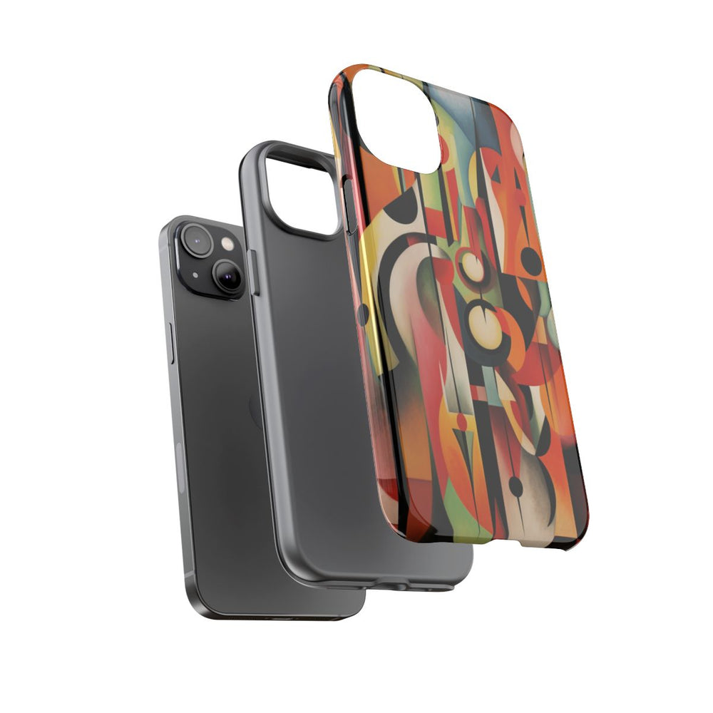 Abstracte Geometrische Vormen in Warme Kleuren